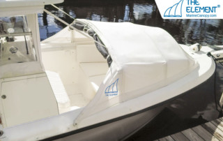 boat cover, bomini top, bow dodger
