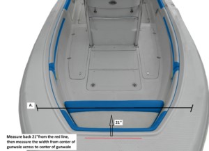 Measurement instructions for bow dodger